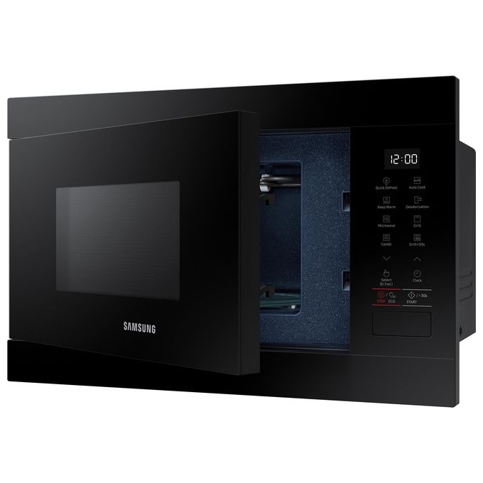 Samsung MG22M8254AK – Forno a microonde combinato a incasso, 22 L, 1300 W, Classe A, Funzioni: microonde, grill, cottura combinata, 5 programmi automatici, display LED touch, funzione Keep Warm, blocco bambini, funzione Eco Mode, colore nero.