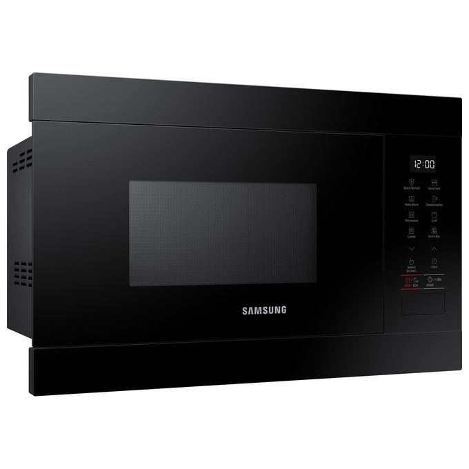 Samsung MG22M8254AK – Forno a microonde combinato a incasso, 22 L, 1300 W, Classe A, Funzioni: microonde, grill, cottura combinata, 5 programmi automatici, display LED touch, funzione Keep Warm, blocco bambini, funzione Eco Mode, colore nero.