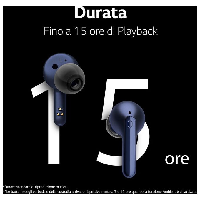 [ComeNuovo] LG TONE Free FP3 In-Ear True Wireless Bluetooth Blu