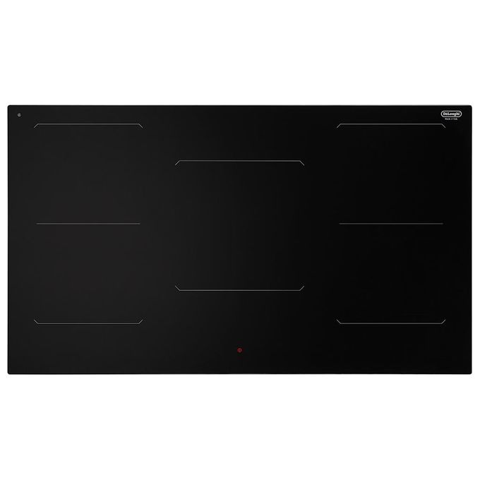 DeLonghi SLI905 Piano Cottura a Induzione in Vetroceramica 5 Zone Automatic Easy Start Funzione Melting e Chef Cook 90 cm Nero