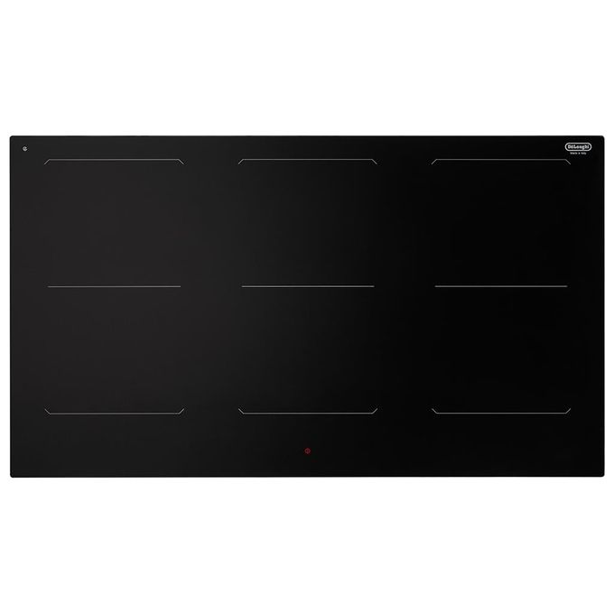 DeLonghi SLI 906 Piano Cottura ad Induzione Vetroceramica 6 Zone di cui 3 Zone Full Bridge Touch Control Funzione chef cook e Melting Automatic easy start 90cm Nero
