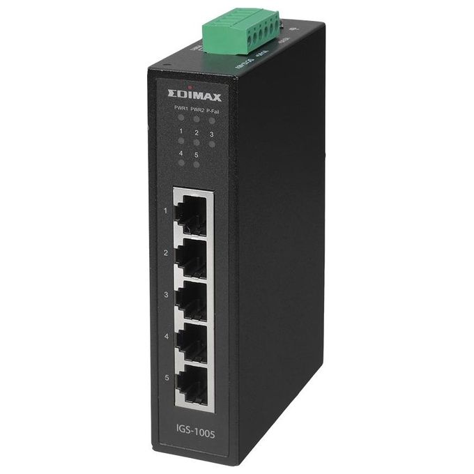 Edimax IGS-1005 Industrial Din-Rail Switch 5xGbE
