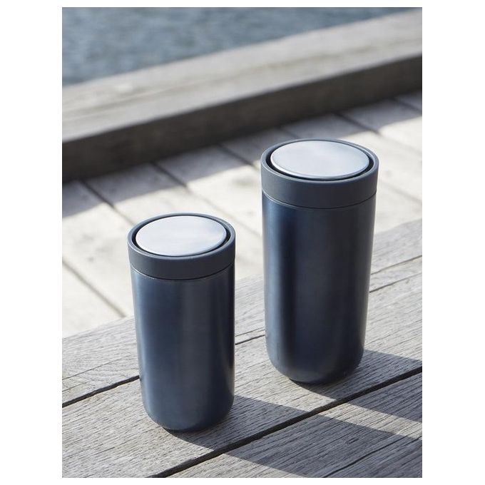 Stelton To Go Click Tazza 0.2 Litri Dark Blue-Metallic