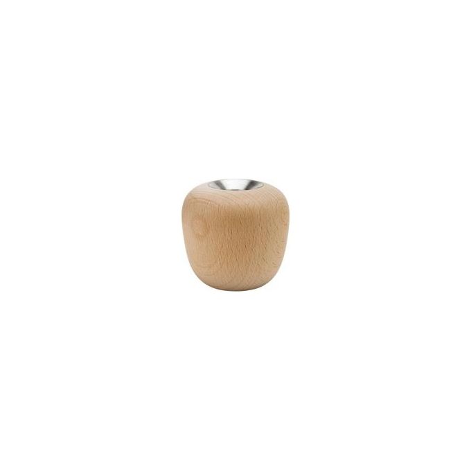 Stelton Ora Porta Candele 8cm Legno di Faggio