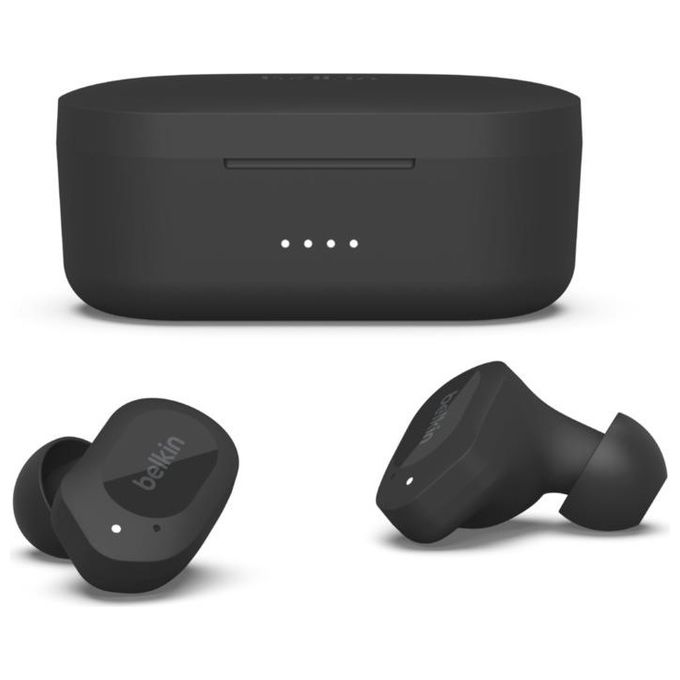 Belkin SOUNDFORM Play Auricolare Wireless In-ear Musica e Chiamate USB Tipo-C Bluetooth Nero