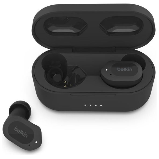 Belkin SOUNDFORM Play Auricolare Wireless In-ear Musica e Chiamate USB Tipo-C Bluetooth Nero