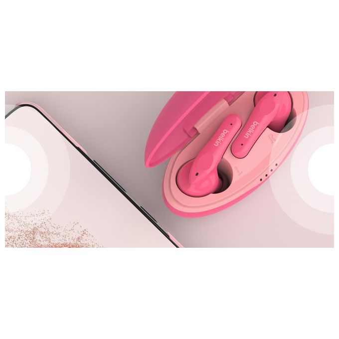 Belkin SOUNDFORM Nano​ Cuffie Wireless In-ear Musica e Chiamate Micro-USB Bluetooth Rosa