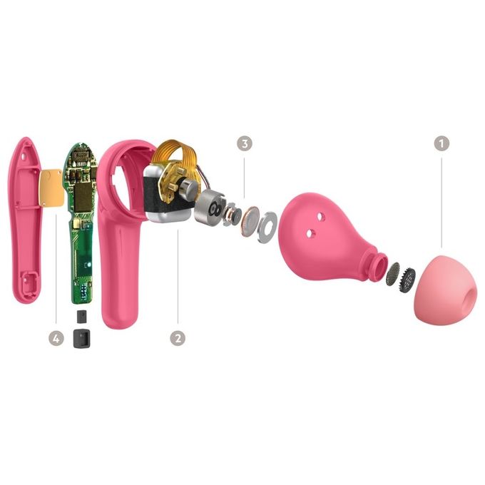 Belkin SOUNDFORM Nano​ Cuffie Wireless In-ear Musica e Chiamate Micro-USB Bluetooth Rosa