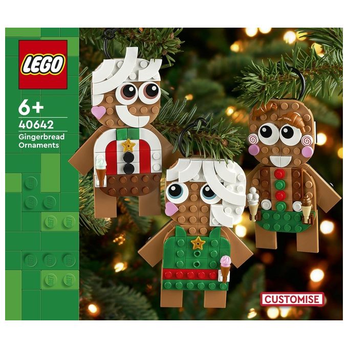 LEGO Creator 40642 Ornamenti di Pan di Zenzero, Giochi da Costruire per Bambini 6+, Regalo di Pasqua, Decorazione per Casa
