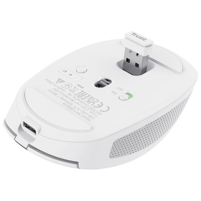 Trust Ozaa Mouse Ufficio Mano Destra Rf Senza Fili Bluetooth Ottico 3200 Dpi