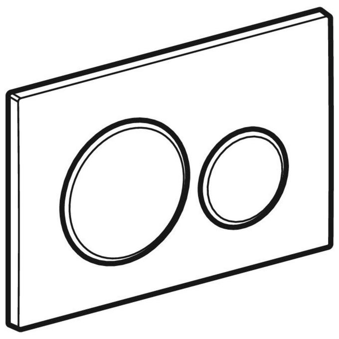 Geberit Sigma20 New Placca 2 Pulsanti Cr-Sat-Cromo