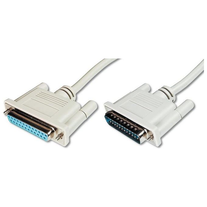 Digitus Cavo per Prolunga O per Data Switch 25 Poli Pressofusi Viti Lunghe Maschio-Femmina 25 Poli Mt.5 (Ak 136 5M)