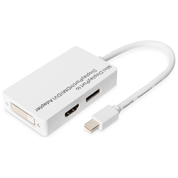 Digitus adattatore da mini displayport a hdmi, dvi e displayport