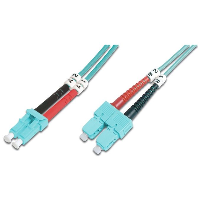 Digitus Cavo Fibra Ottica Lc a Sc Multimode Duplex 50-125 Mt.10 Om3