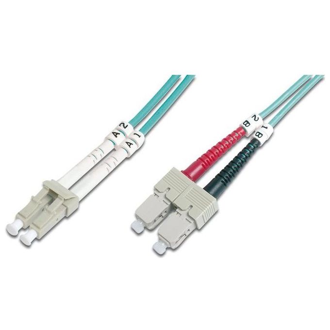 Digitus Cavo Fibra Ottica Lc a Sc Multimode Duplex 50-125 Mt.2 Om3