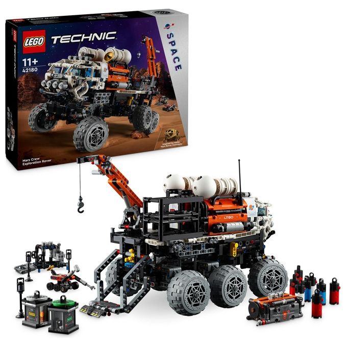 LEGO Technic 42180 Rover di Esplorazione Marziano, Giochi Spaziali per Bambini 11+, Veicolo Giocattolo Ispirato alla NASA