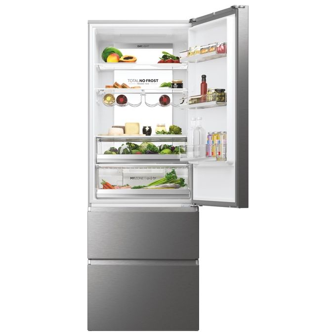 Haier 3D 70 Serie 7 HTW7720ENMP Frigorifero Combinato Libera Installazione 483 Litri Classe Energetica E Grigio