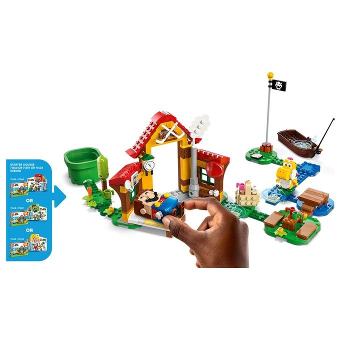 LEGO Super Mario 71422 – Picnic a Casa di Mario, Set di Espansione 259 Pezzi con Personaggi di Mario, Yoshi e Goomba, Eta' 6+