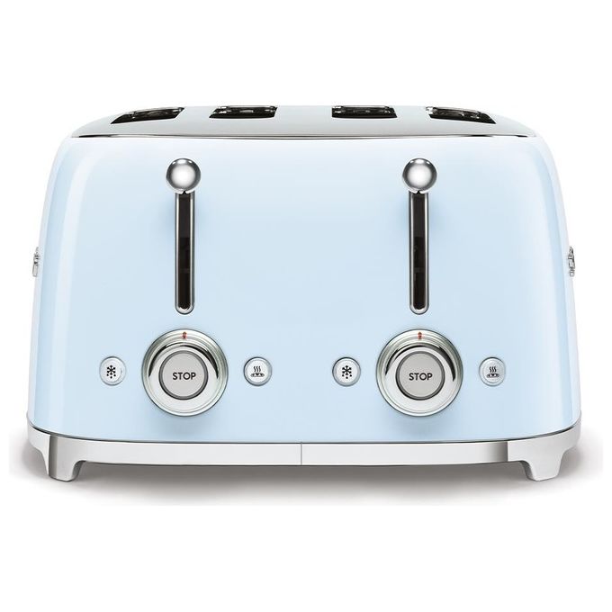 Smeg TSF03PBEU Estetica 50's Style Tostapane 4 Fette 6 Livelli di Doratura Azzurro