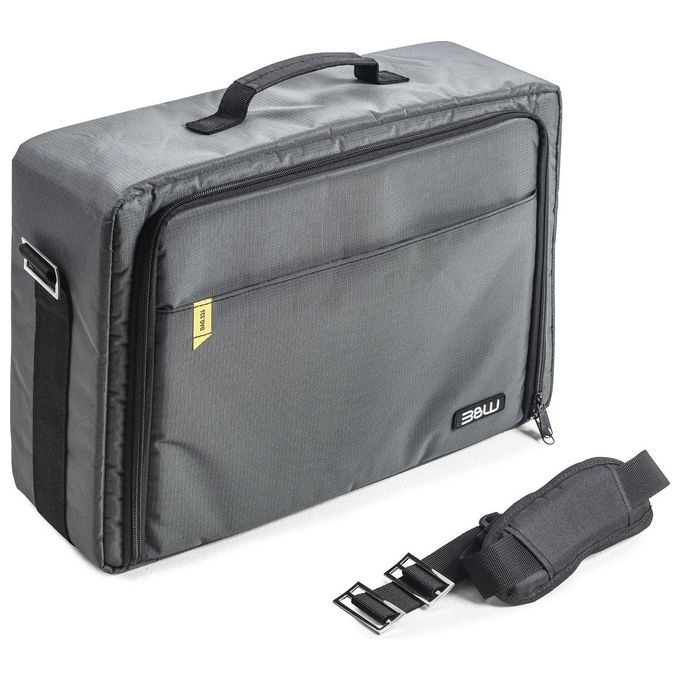 B and W International TEX.326 Borsa per Fotocamera con Divisorio Grigio