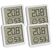 TFA 30.5053.02.04 4 Pezzi Kit Bianco Termo-Igrometro Digitale