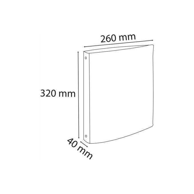Exacompta Raccoglitore a 4 Anelli Bianco