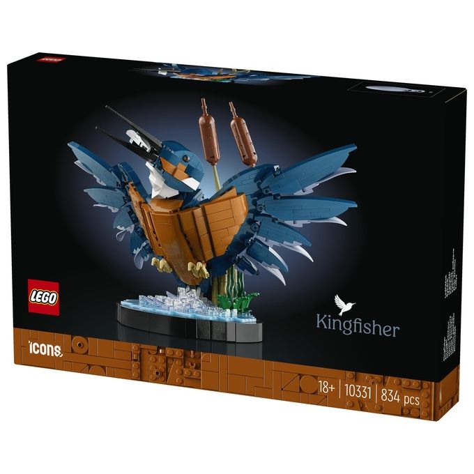 LEGO Icons 10331 Martin Pescatore, Kit di Modellismo per Adulti, Idea Regalo per Arredamento Casa o Ufficio, Hobby Creativo