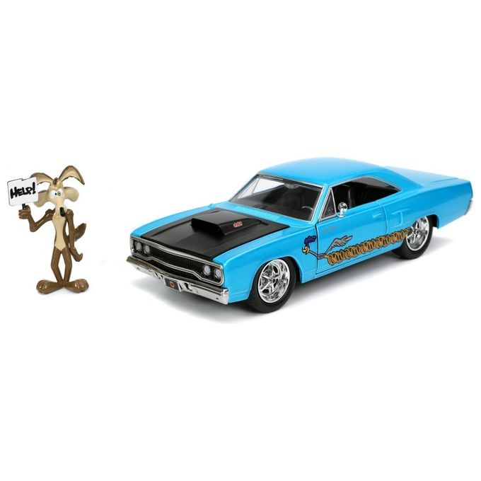 Jada Looney Tunes Runner Plymouth Scala 1:24 con Willy Il Coyote