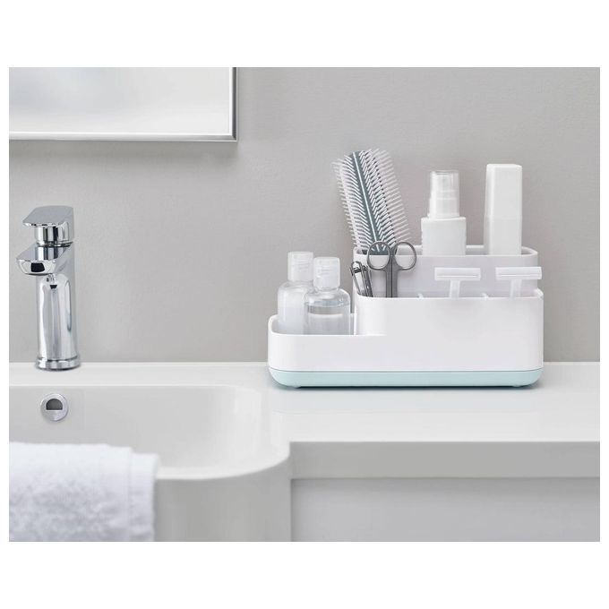 Joseph Joseph EasyStore Caddy da Bagno Bianco-Blu