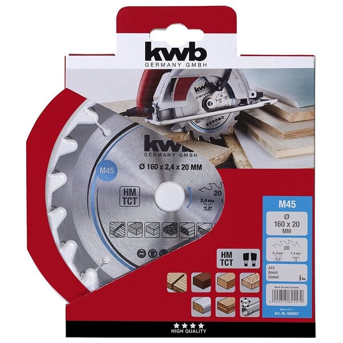 Kwb Lama Legno D.160X20 Mm - 20 Denti