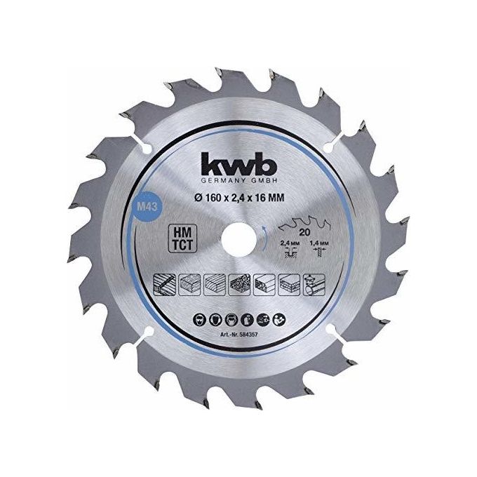Kwb Lama Legno D.160X16 Mm - 20 Denti