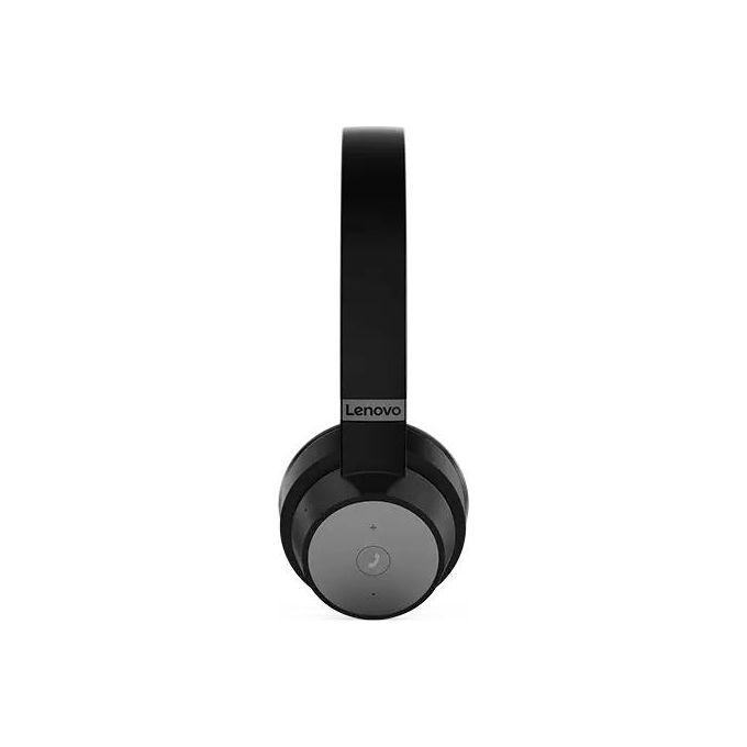 Lenovo Go Wireless ANC Auricolare con Cavo e Senza Cavo a Padiglione Ufficio Usb Tipo-c Bluetooth Base di Ricarica Nero