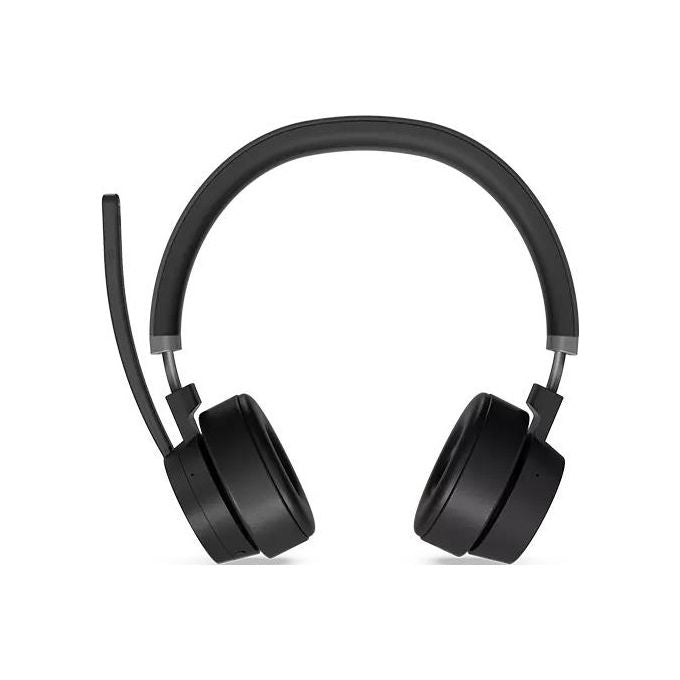 Lenovo Go Wireless ANC Auricolare con Cavo e Senza Cavo a Padiglione Ufficio Usb Tipo-c Bluetooth Base di Ricarica Nero