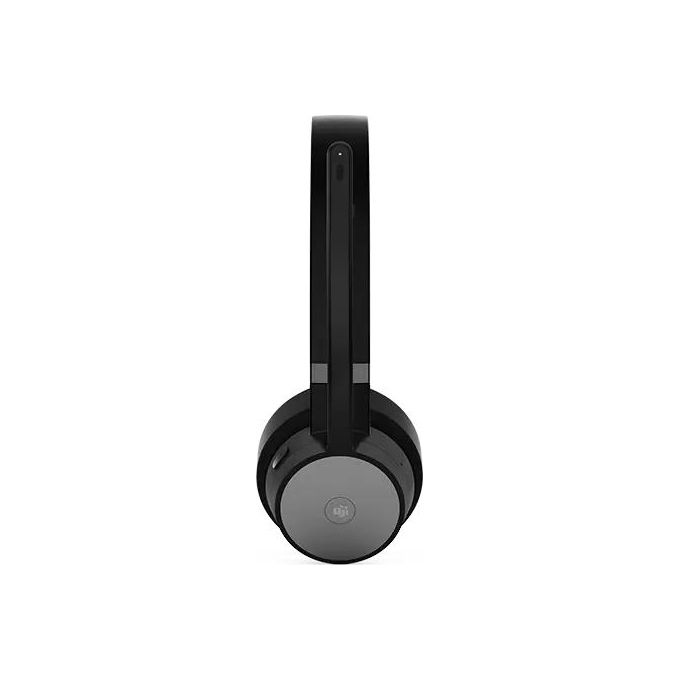 Lenovo Go Wireless ANC Auricolare con Cavo e Senza Cavo a Padiglione Ufficio Usb Tipo-c Bluetooth Base di Ricarica Nero