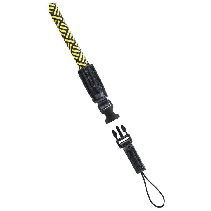 Hama Cinghia per Fotocamera Braid 120cm Nero-Giallo
