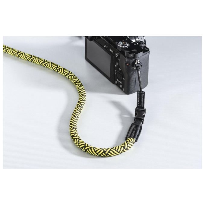 Hama Cinghia per Fotocamera Braid 120cm Nero-Giallo