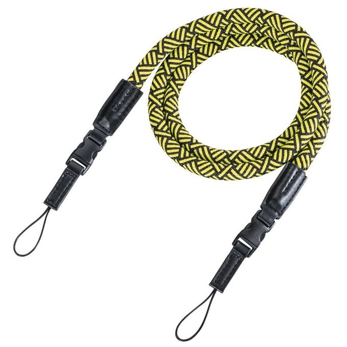 Hama Cinghia per Fotocamera Braid 120cm Nero-Giallo