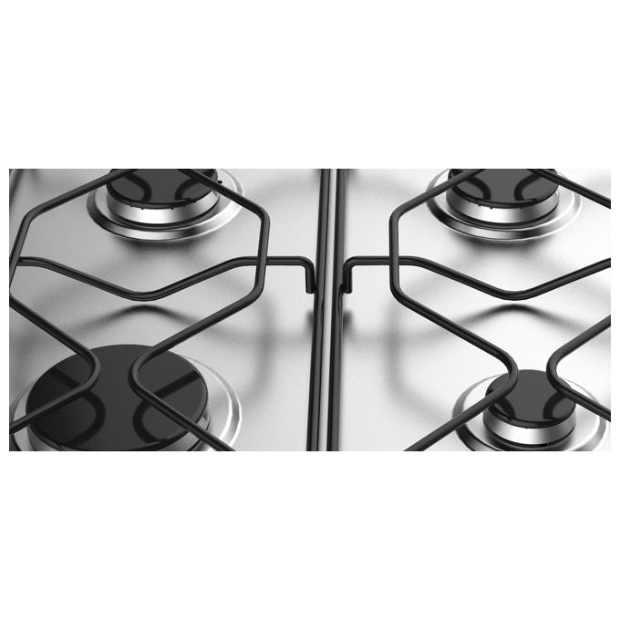 Indesit PAA 642 IX-I WE1 Piano Cottura Acciaio Inossidabile da Incasso 58cm a Gas 4 Fornelli