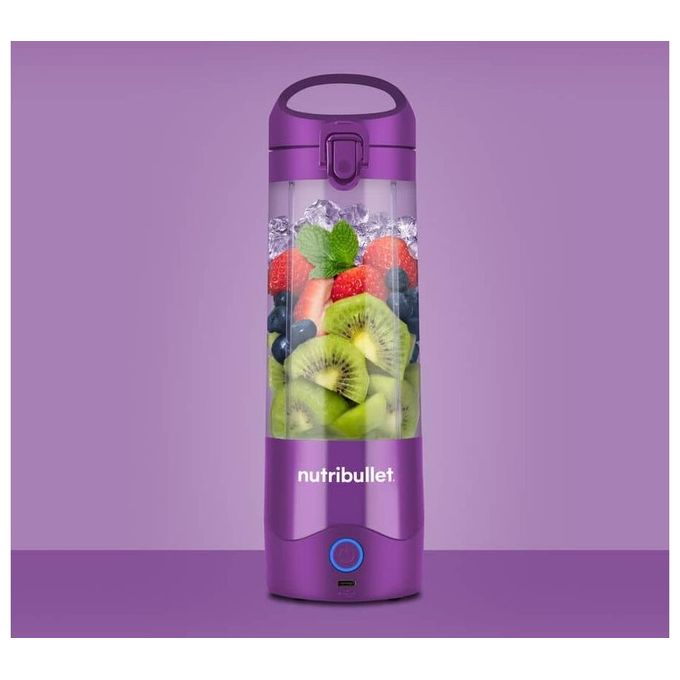 Nutribullet NBP003PU Frullatore Portatile Tritatutto 475 ml Caricatore USB-C Viola
