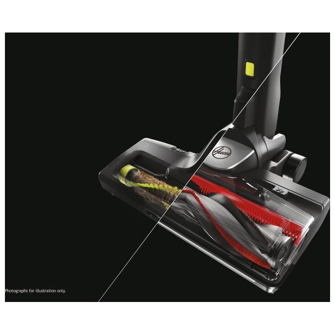 Hoover HF522STP 011 Scopa Elettrica a Batteria 0.45 Litri 290W Obsidian Grey
