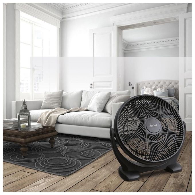 Ardes Ventilatore Portatile Grande ed Elegante con 5 Pale e 3 Velocita' per una Climatizzazione Ottimale in Casa o Ufficio