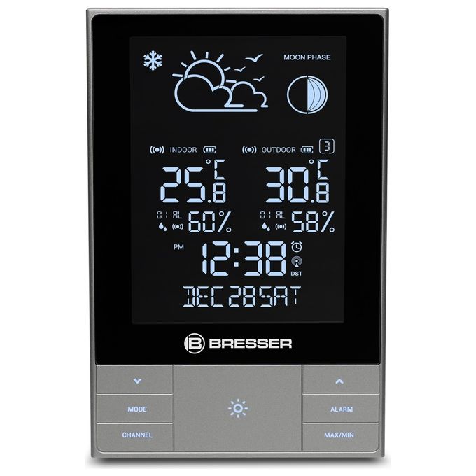 Explore Scientific Wsh5001 Stazione Meteo Verticale Ampio Display Temperatura e Umidita' Interna e Esterna Nero