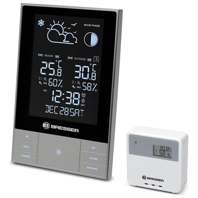 Explore Scientific Wsh5001 Stazione Meteo Verticale Ampio Display Temperatura e Umidita' Interna e Esterna Nero