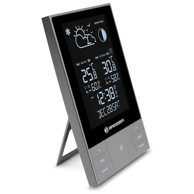 Explore Scientific Wsh5001 Stazione Meteo Verticale Ampio Display Temperatura e Umidita' Interna e Esterna Nero