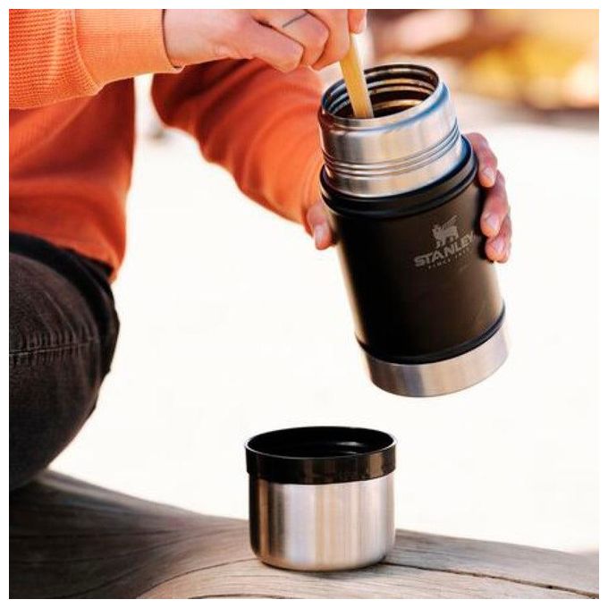 Stanley Food Jar 0.70 Litri Matte Black Pebble