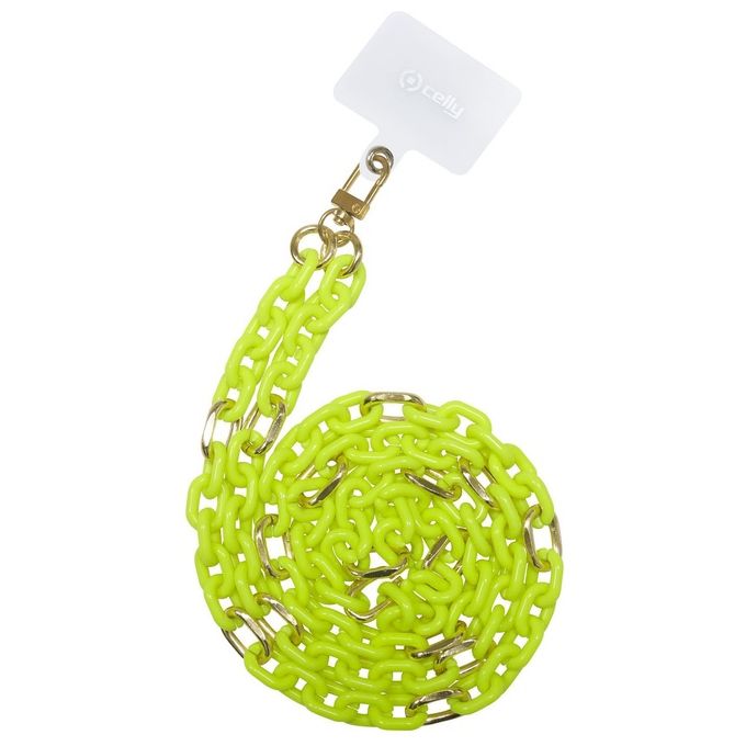 Celly Lacet Chain Yellow Fluo