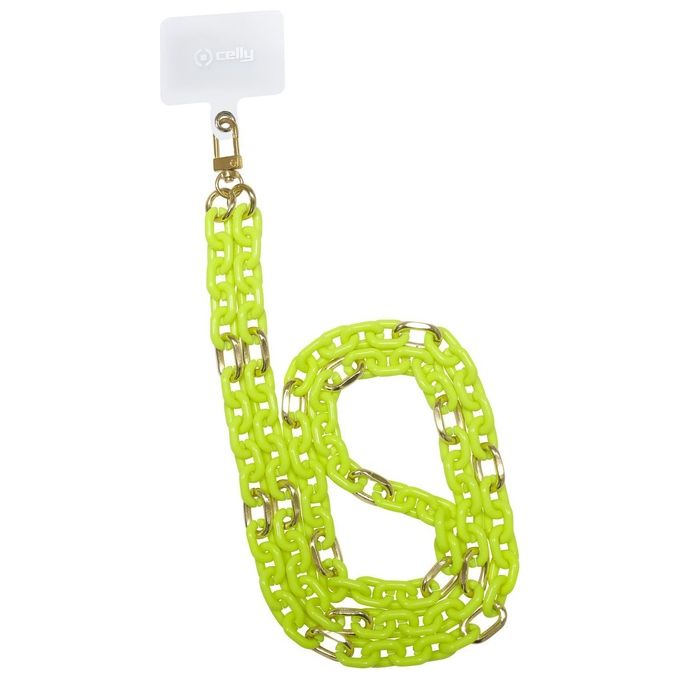 Celly Lacet Chain Yellow Fluo
