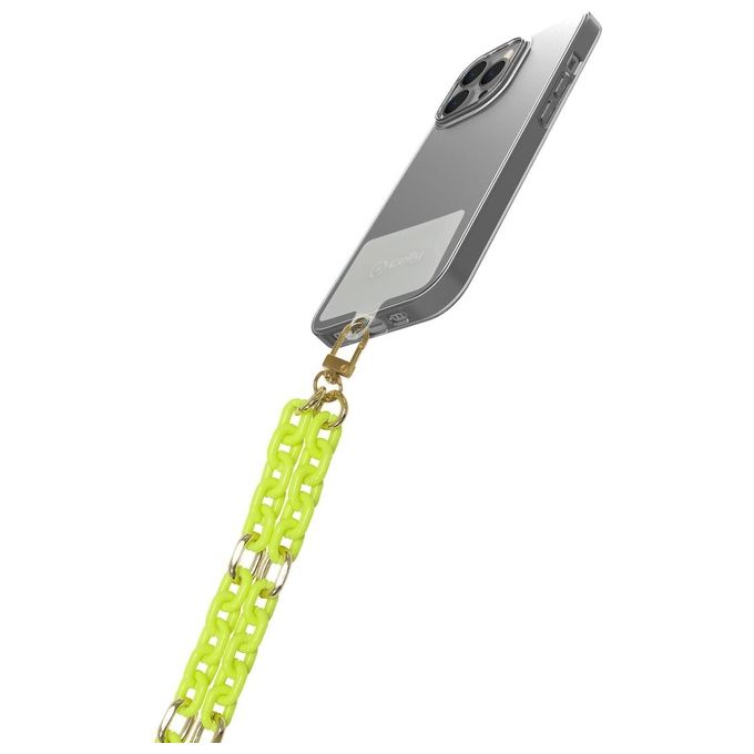 Celly Lacet Chain Yellow Fluo
