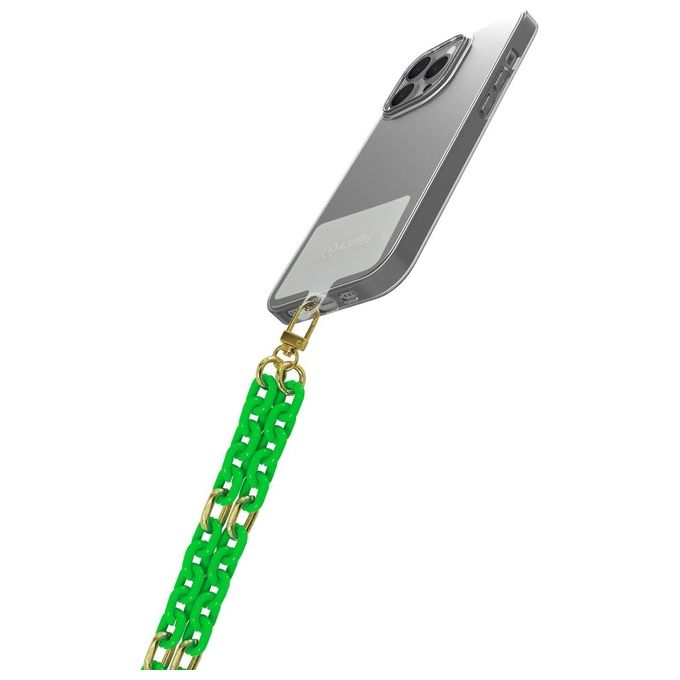 Celly LACETCHAINGNF Lacet Chain Green Fluo