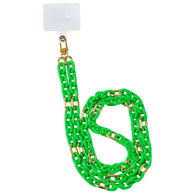 Celly LACETCHAINGNF Lacet Chain Green Fluo